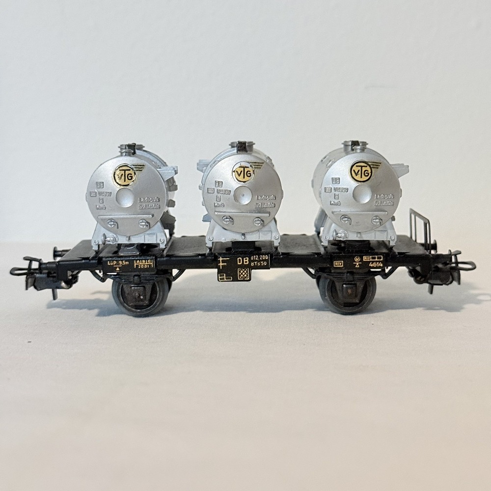 Marklin HO 4520 VTG Tank Container Car DB 012200 Vintage Model Train